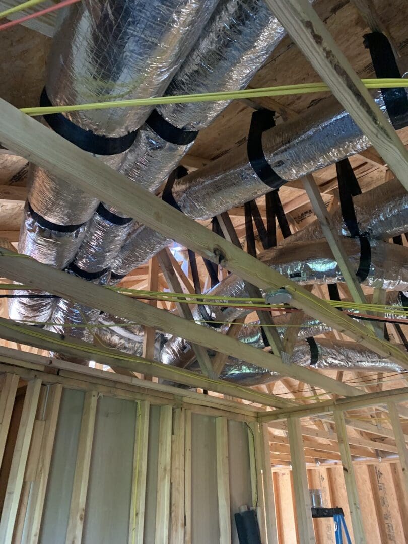 ductwork in attic 1